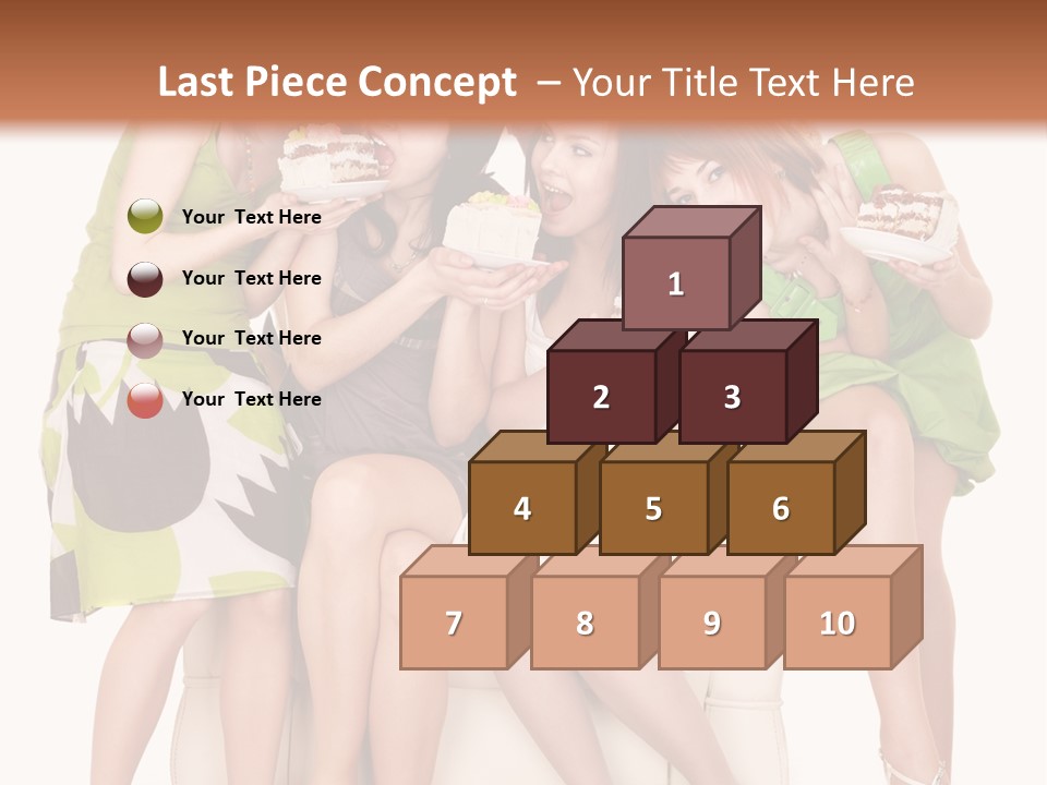 Girl Caucasian Female PowerPoint Template