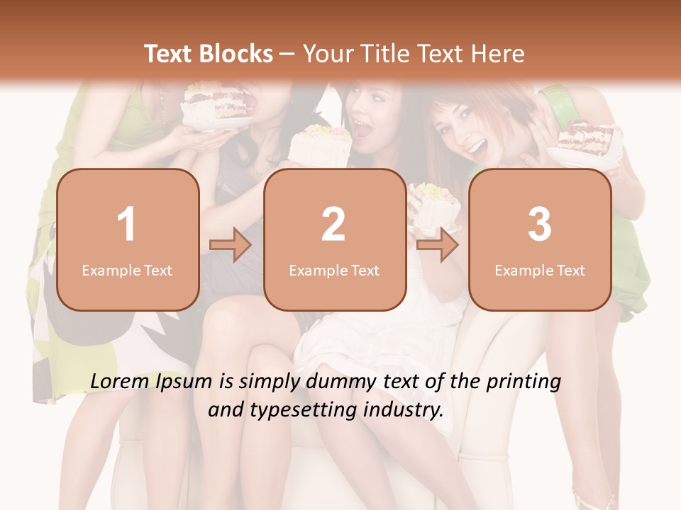 Girl Caucasian Female PowerPoint Template