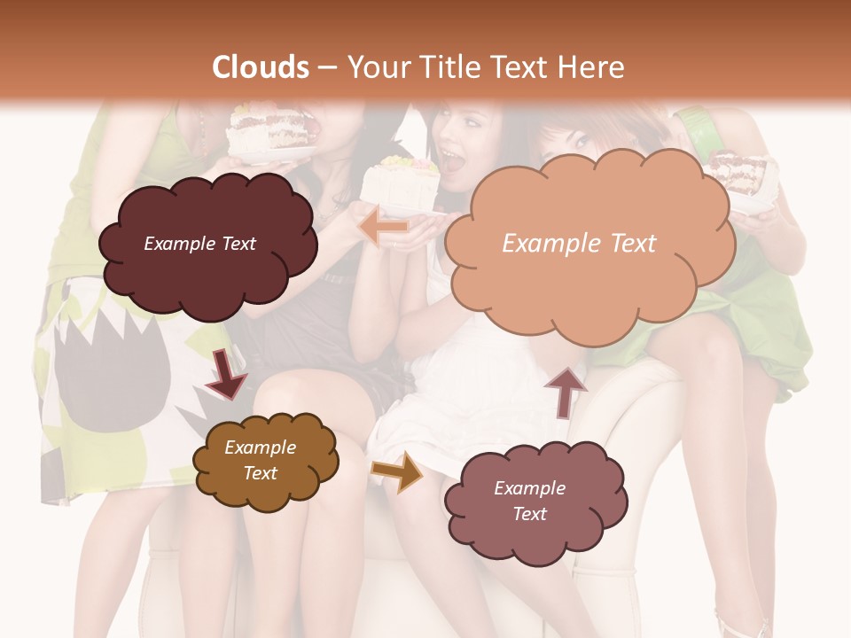 Girl Caucasian Female PowerPoint Template