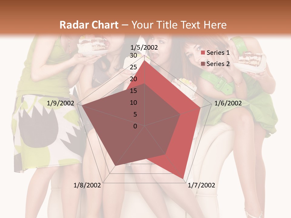 Girl Caucasian Female PowerPoint Template