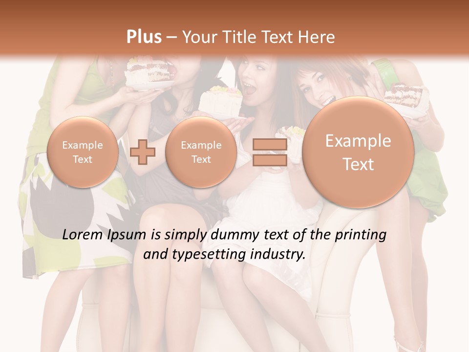 Girl Caucasian Female PowerPoint Template