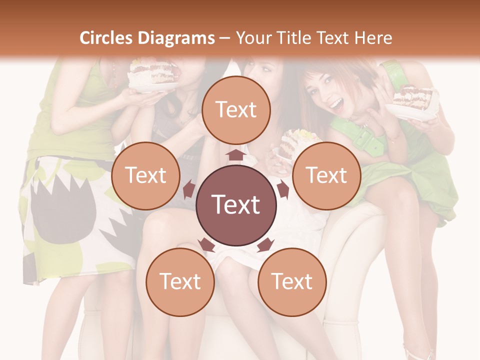 Girl Caucasian Female PowerPoint Template