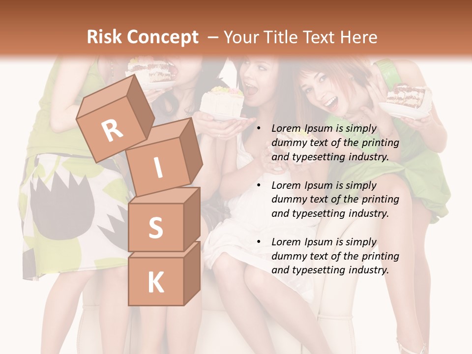 Girl Caucasian Female PowerPoint Template