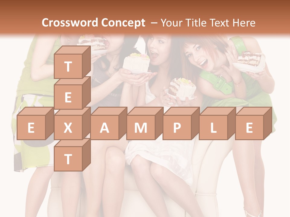 Girl Caucasian Female PowerPoint Template