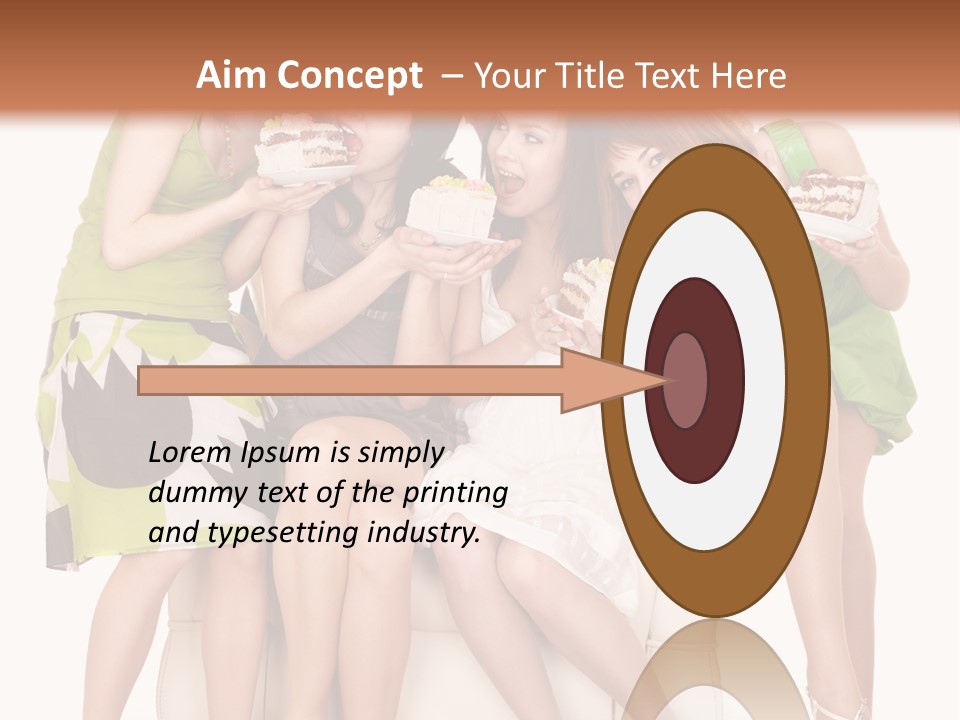 Girl Caucasian Female PowerPoint Template