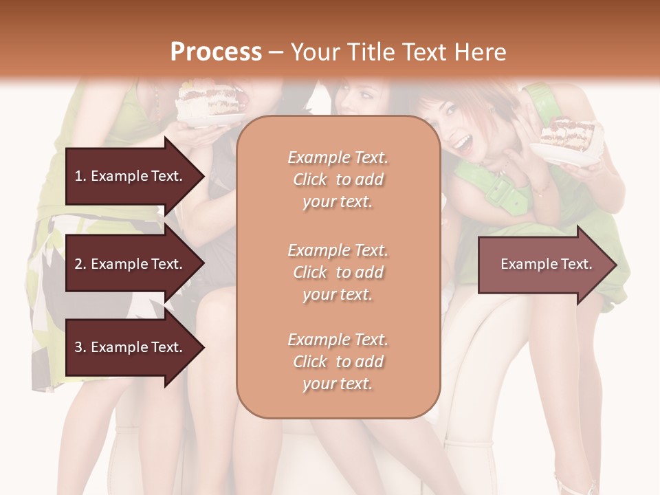 Girl Caucasian Female PowerPoint Template