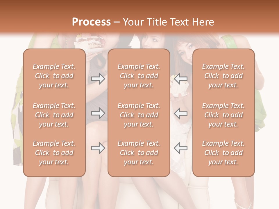 Girl Caucasian Female PowerPoint Template