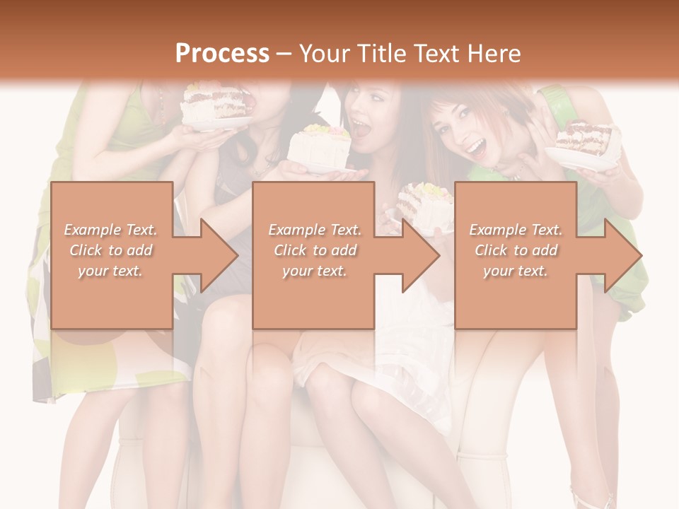 Girl Caucasian Female PowerPoint Template