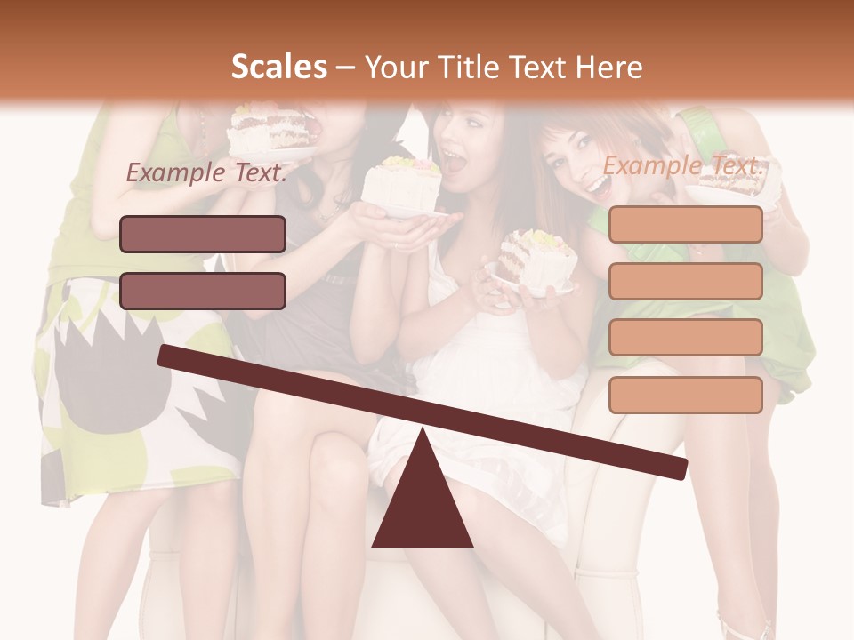 Girl Caucasian Female PowerPoint Template