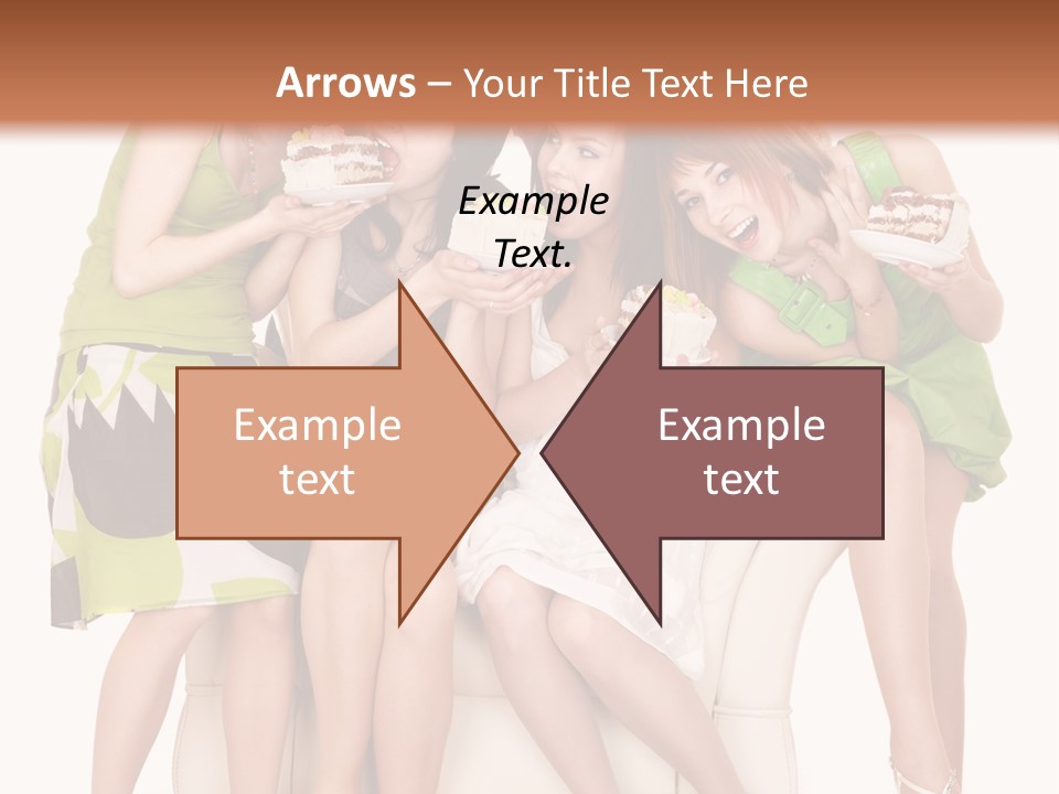 Girl Caucasian Female PowerPoint Template