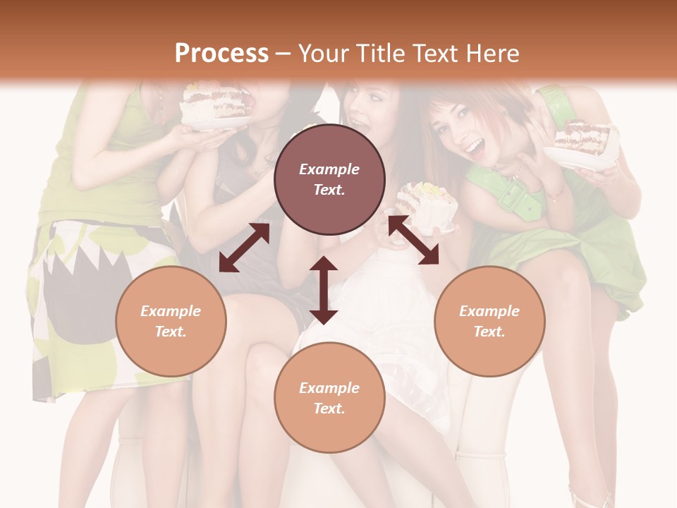 Girl Caucasian Female PowerPoint Template