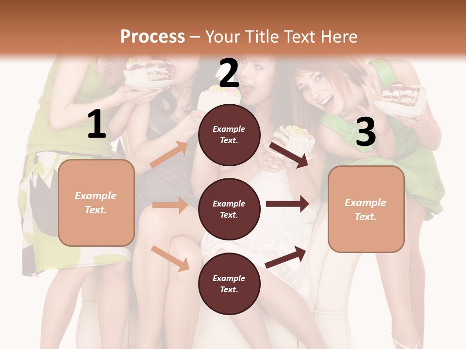 Girl Caucasian Female PowerPoint Template