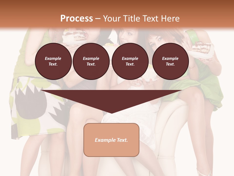 Girl Caucasian Female PowerPoint Template