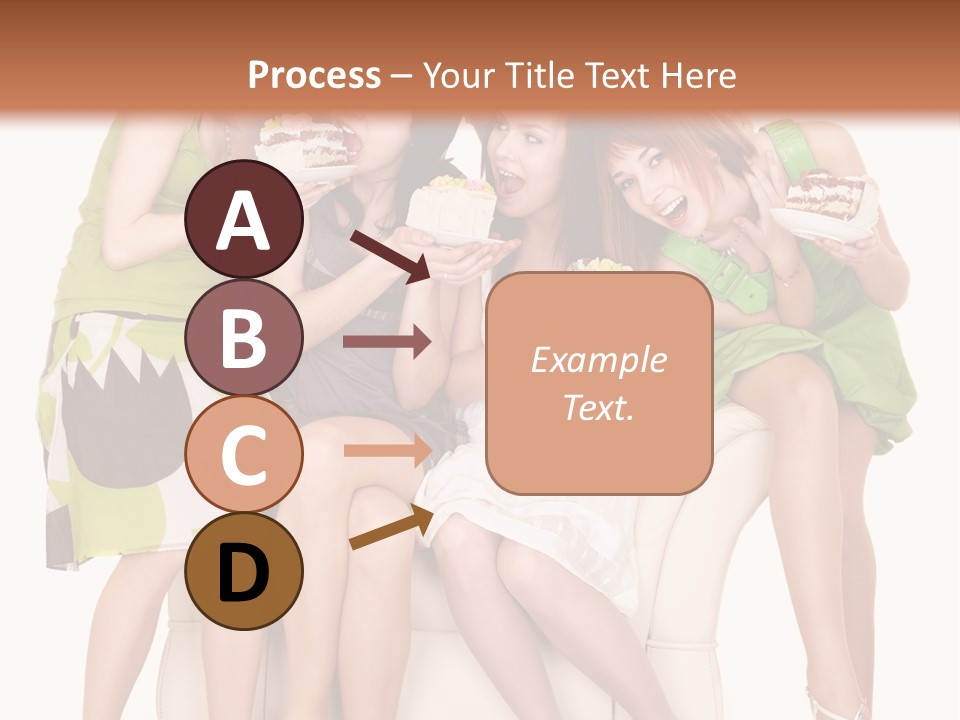 Girl Caucasian Female PowerPoint Template