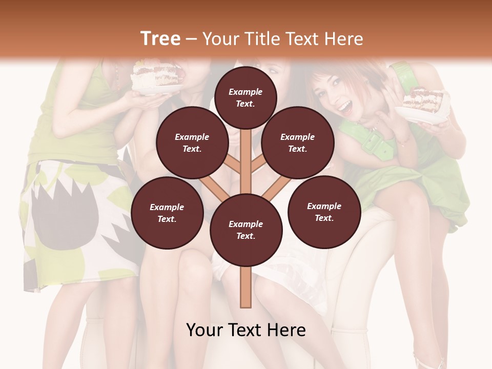 Girl Caucasian Female PowerPoint Template