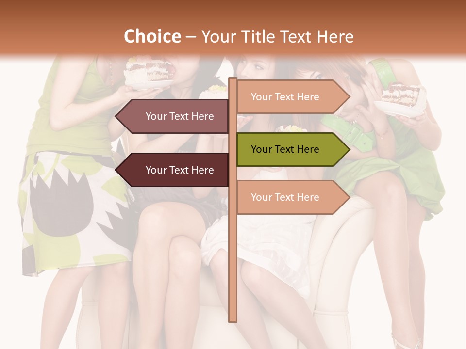 Girl Caucasian Female PowerPoint Template