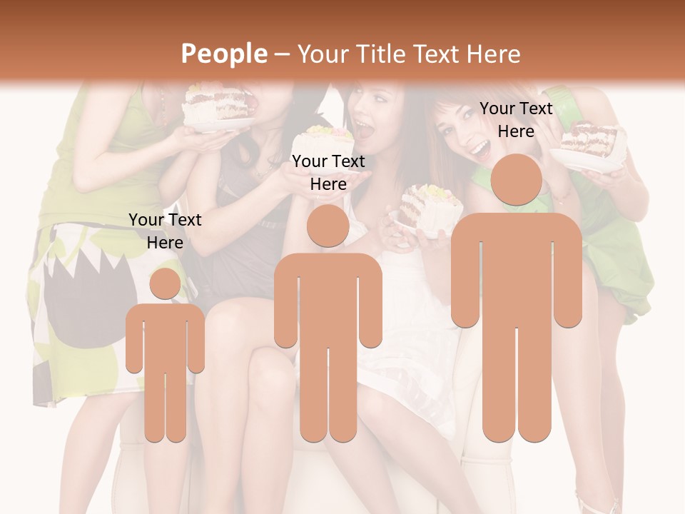 Girl Caucasian Female PowerPoint Template