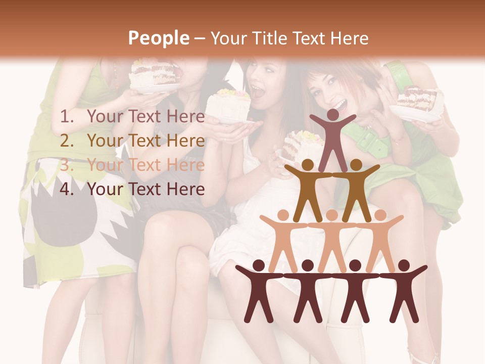 Girl Caucasian Female PowerPoint Template