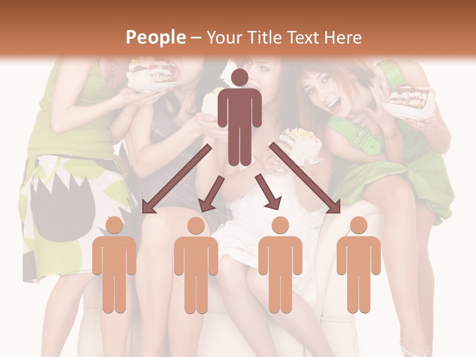 Girl Caucasian Female PowerPoint Template