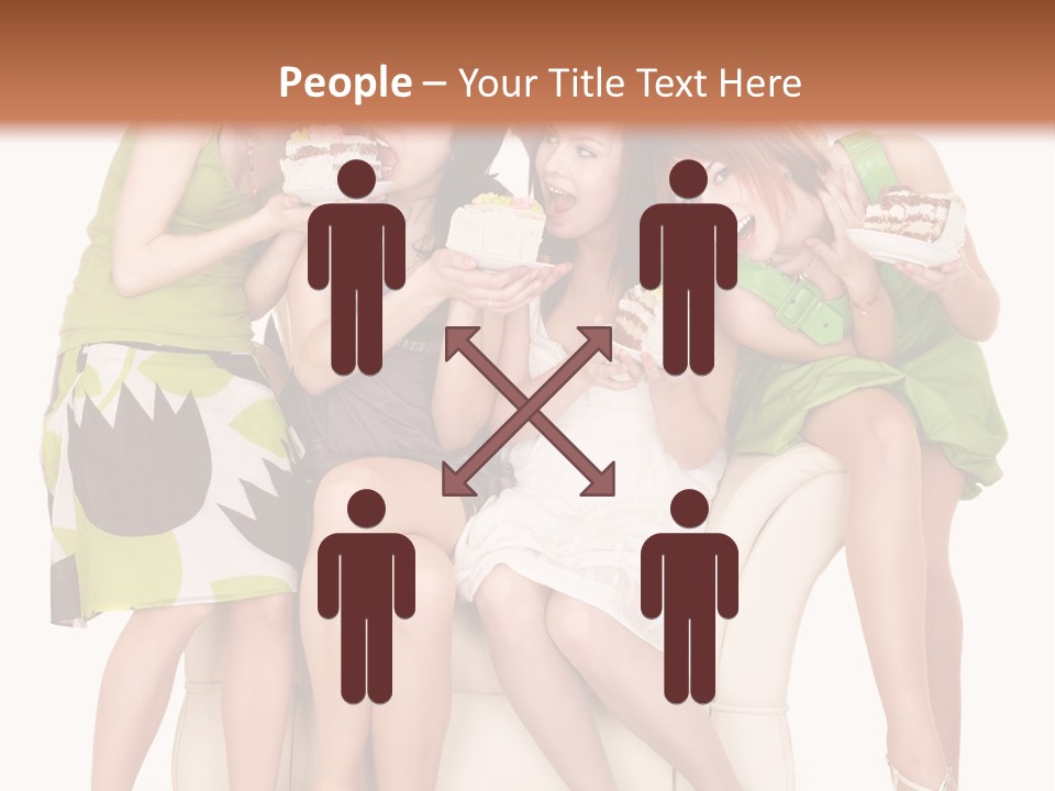 Girl Caucasian Female PowerPoint Template