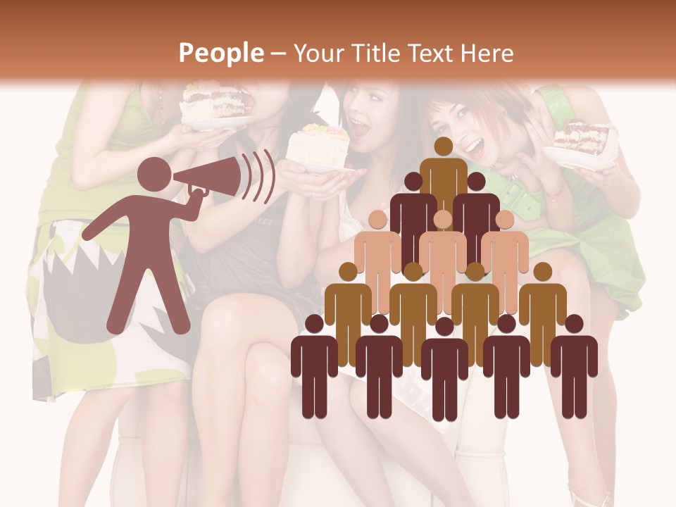 Girl Caucasian Female PowerPoint Template