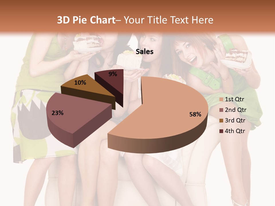 Girl Caucasian Female PowerPoint Template