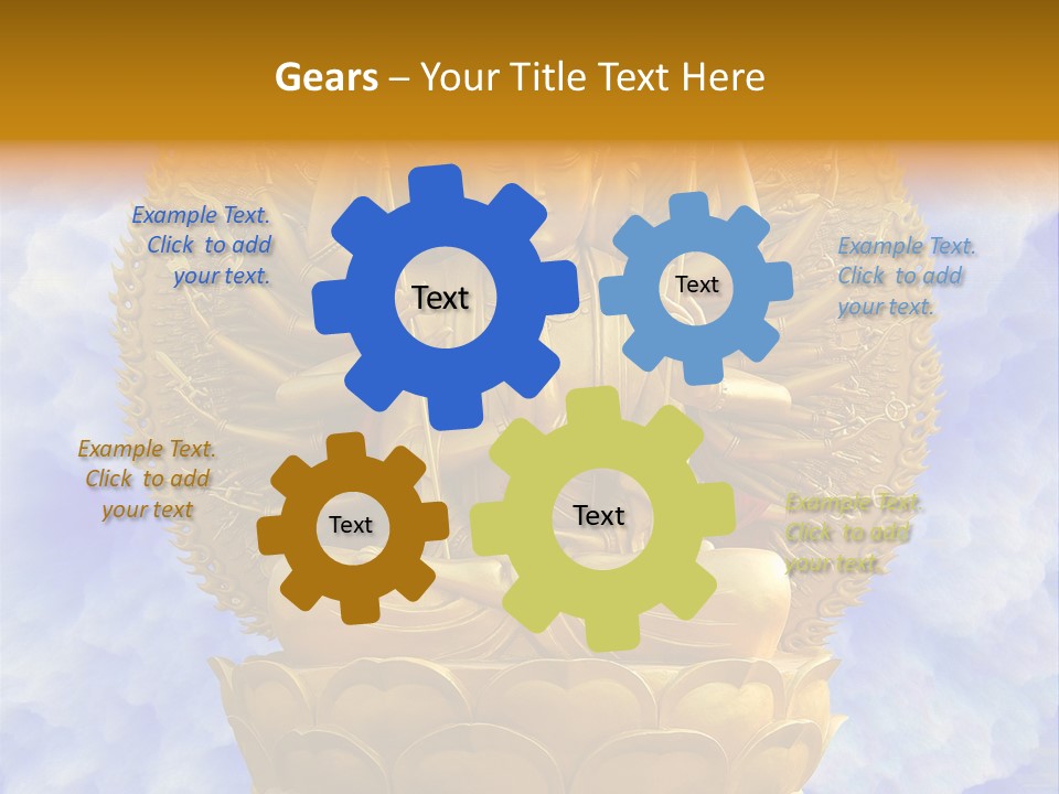 Photography Gilt China PowerPoint Template