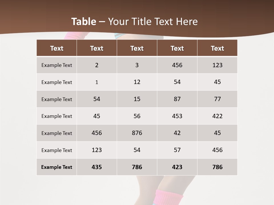 Performer Action Elegance PowerPoint Template