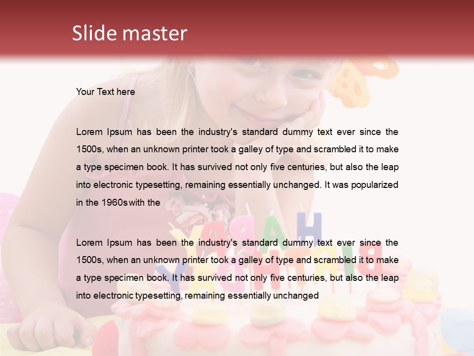 Looking Camera Birthday PowerPoint Template