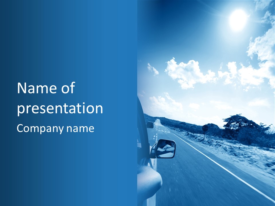 Speed Sky Futuristic PowerPoint Template