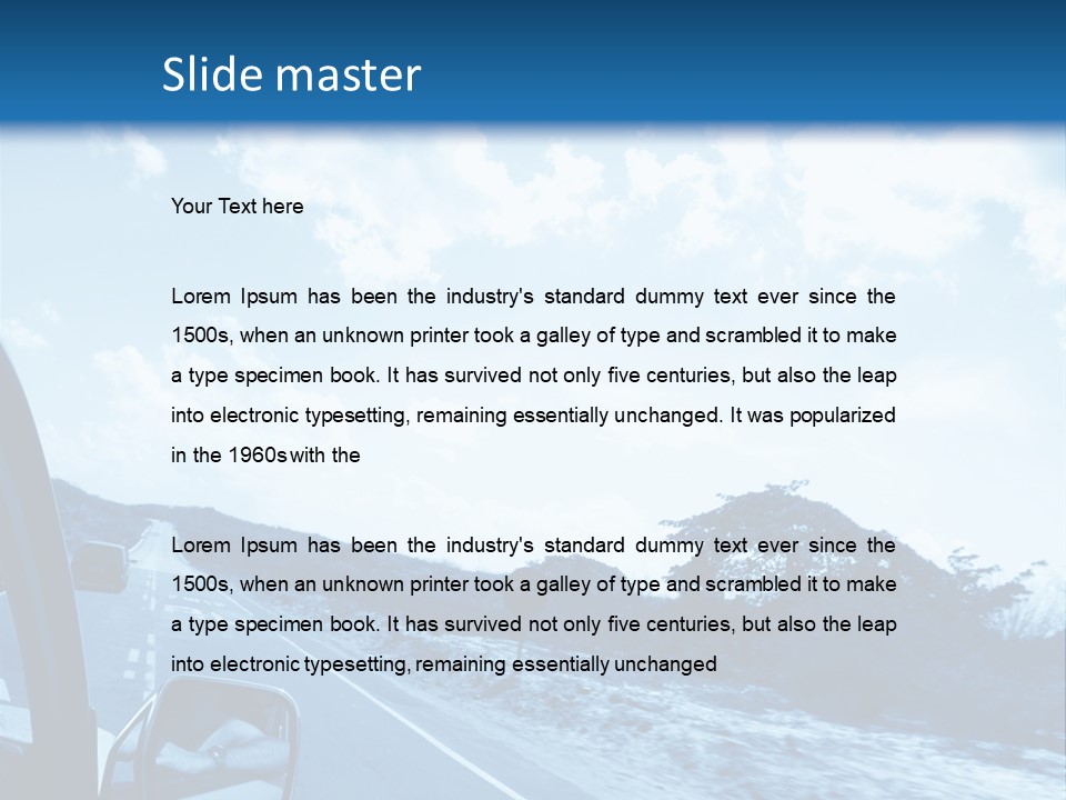 Speed Sky Futuristic PowerPoint Template