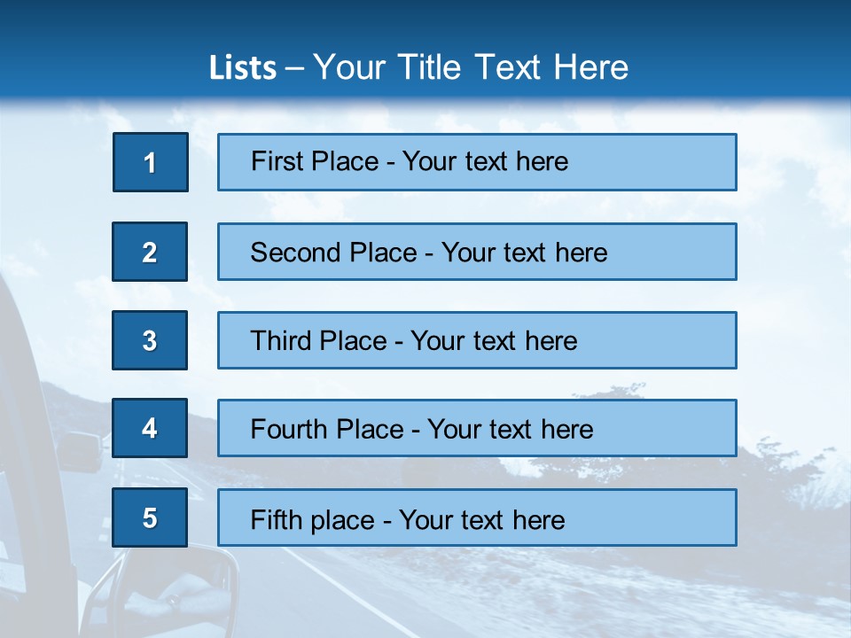Speed Sky Futuristic PowerPoint Template