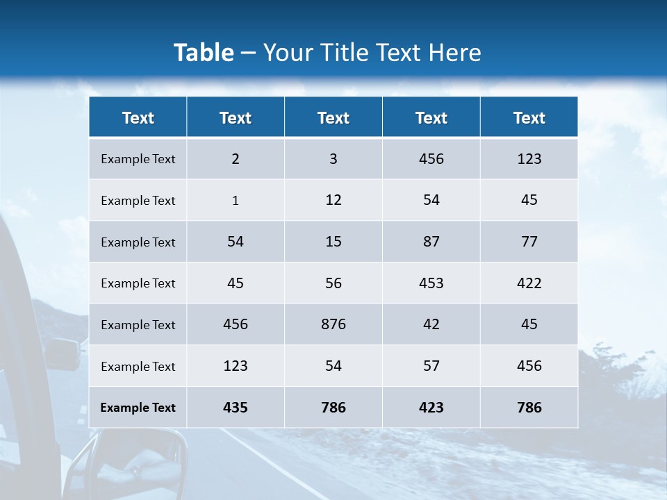 Speed Sky Futuristic PowerPoint Template