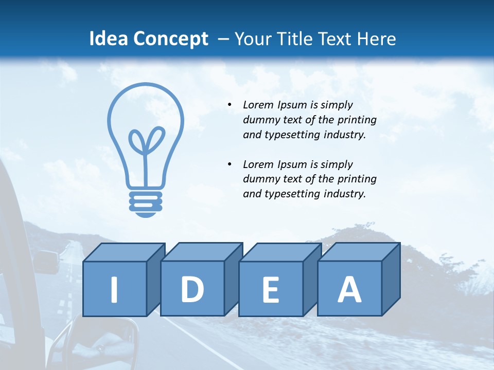 Speed Sky Futuristic PowerPoint Template