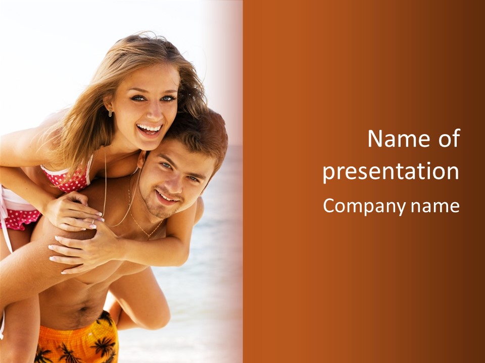 Woman People Family PowerPoint Template