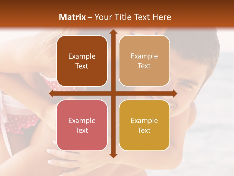 Woman People Family PowerPoint Template