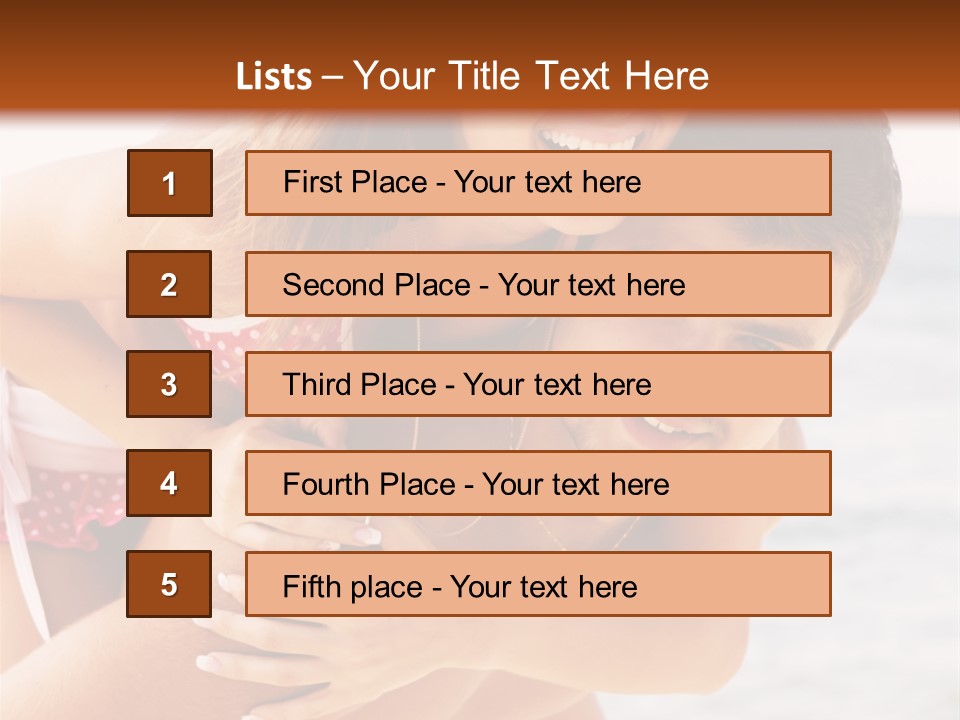Woman People Family PowerPoint Template