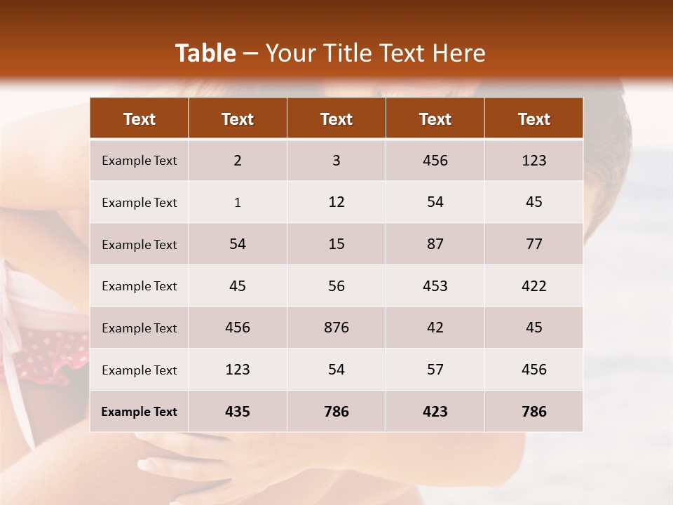 Woman People Family PowerPoint Template