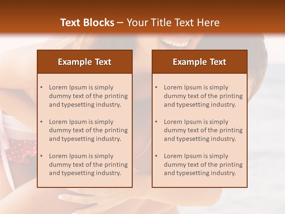 Woman People Family PowerPoint Template