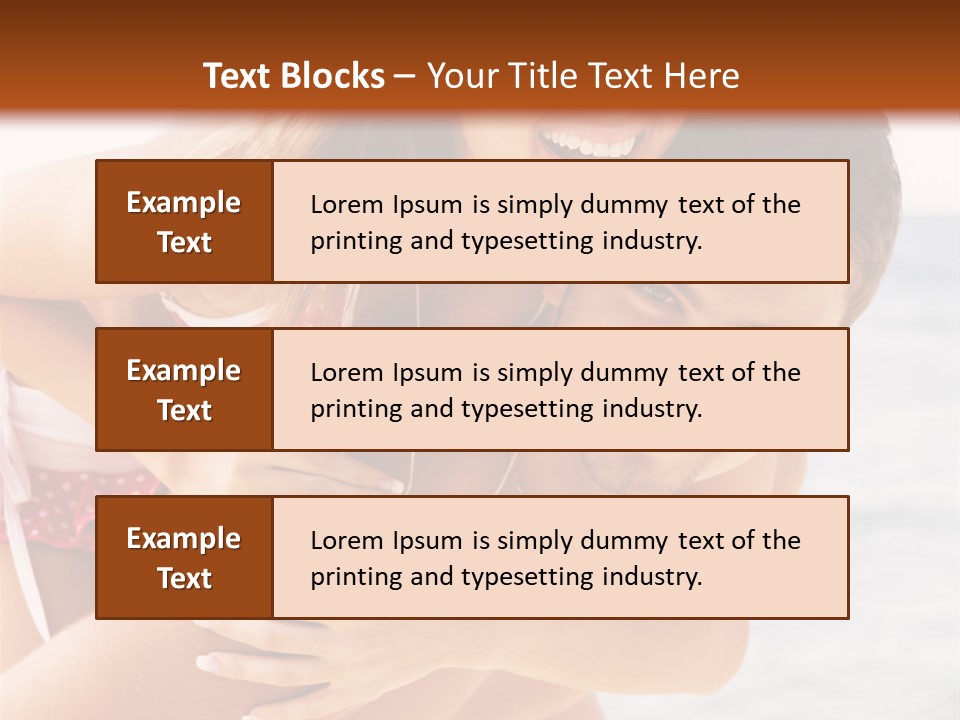 Woman People Family PowerPoint Template