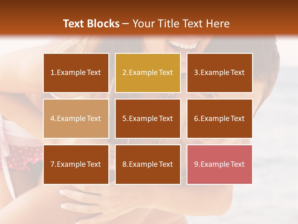 Woman People Family PowerPoint Template