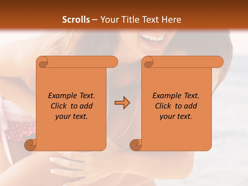 Woman People Family PowerPoint Template