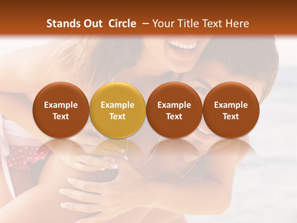 Woman People Family PowerPoint Template