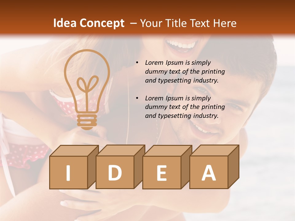 Woman People Family PowerPoint Template