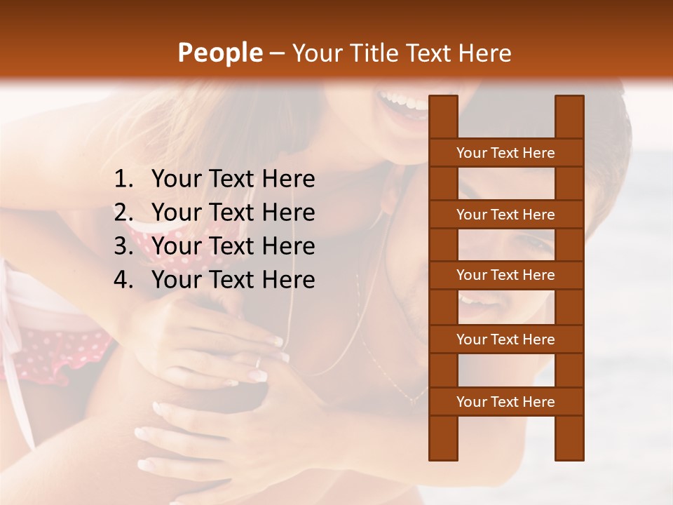 Woman People Family PowerPoint Template