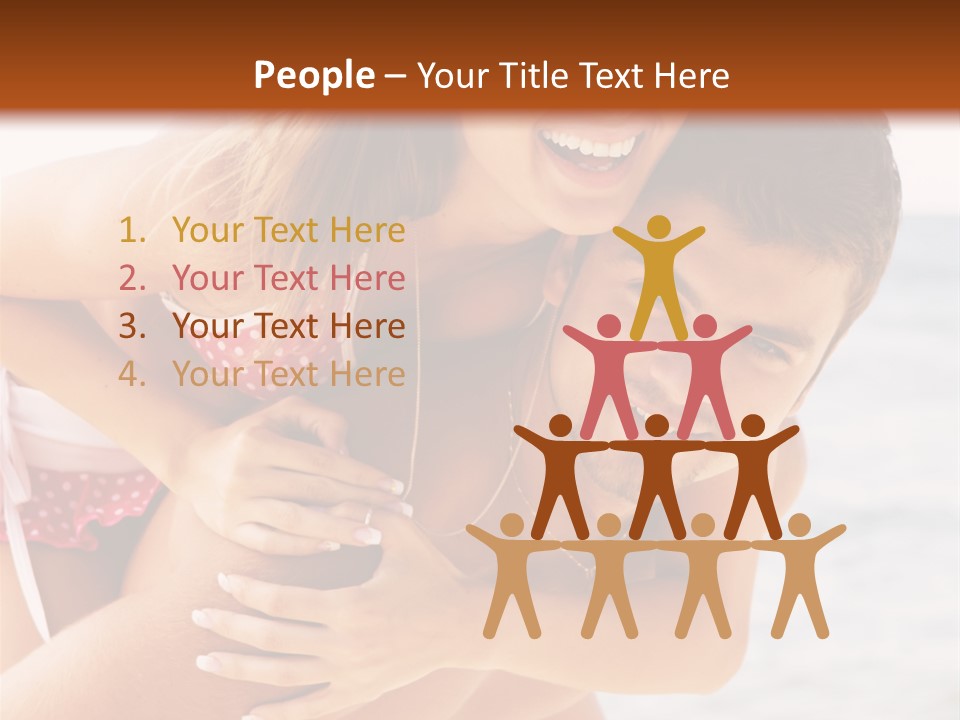 Woman People Family PowerPoint Template