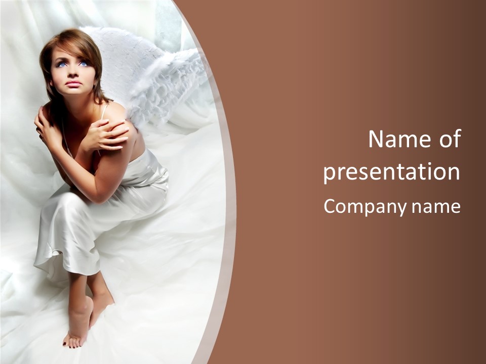 Dark Woman One PowerPoint Template