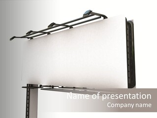 A Billboard With A Bird On Top Of It PowerPoint Template