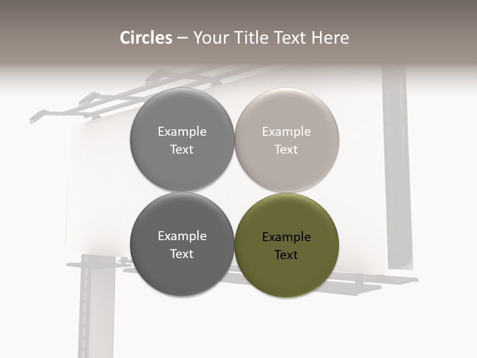 A Billboard With A Bird On Top Of It PowerPoint Template