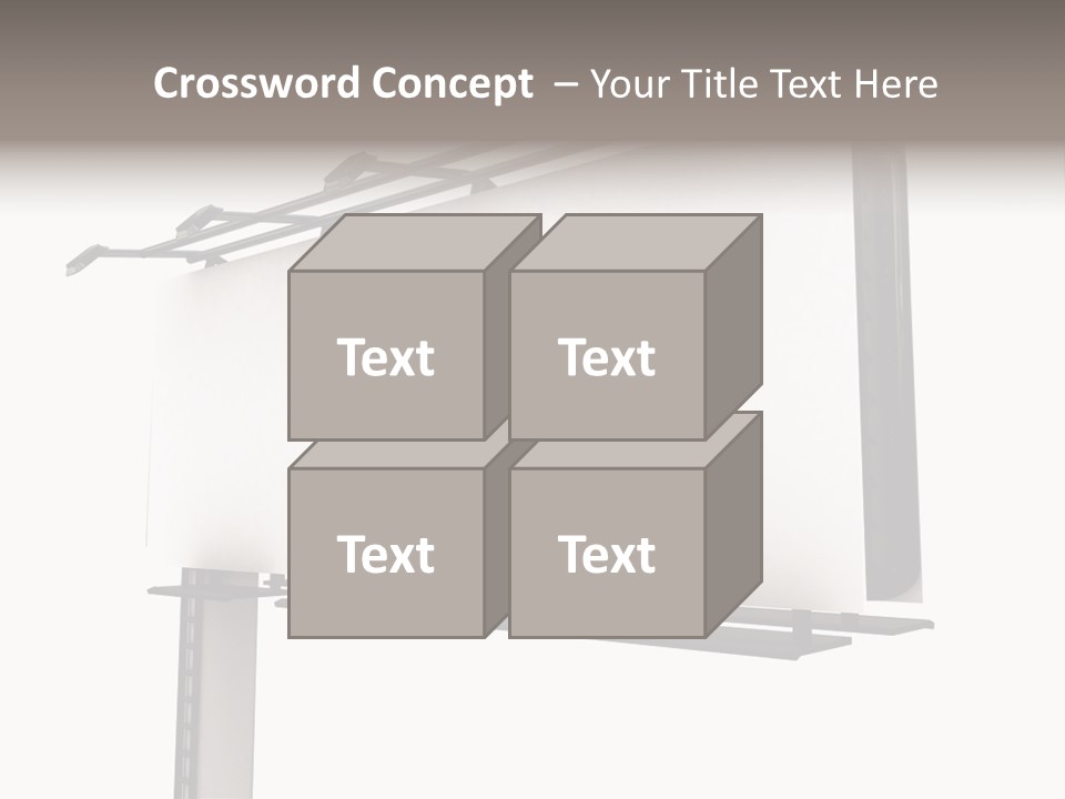 A Billboard With A Bird On Top Of It PowerPoint Template